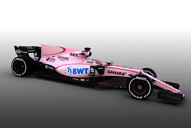 Force India поменяли цвет болида WJM10